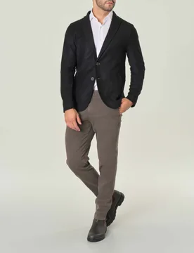 Giacca maglia nera in misto lana - Paul Baker - FashionsVida