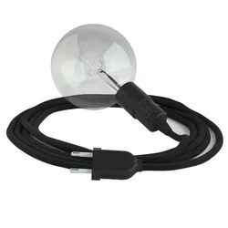 Cables Suspension Luminaire Rc04 3 M Black One Size