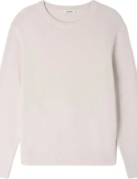 Jersey de hombre punto de arroz cuello redondo - sandro - FashionsVida