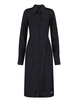 Marine Serre Vestito Midi In Raso