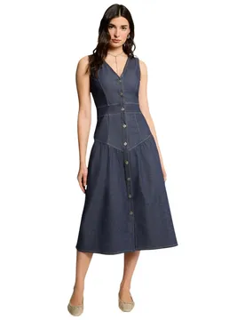 Damen Kleid Blau 517465