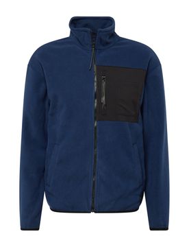 BLEND Chaqueta polar azul / negro