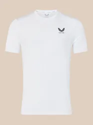 Men's Short Sleeve Training T-shirt - White WHITE / NAVY 2XL male