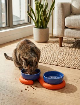 Confezione da 2 ciotole per animali - blu scuro