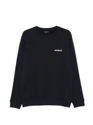 Dondup felpa blu uomo logo