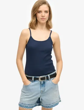 Superdry Damen Athletic Essentials Weste mit U-ausschnitt Marineblau - Größe: 44 - 24.99 - FashionsVida