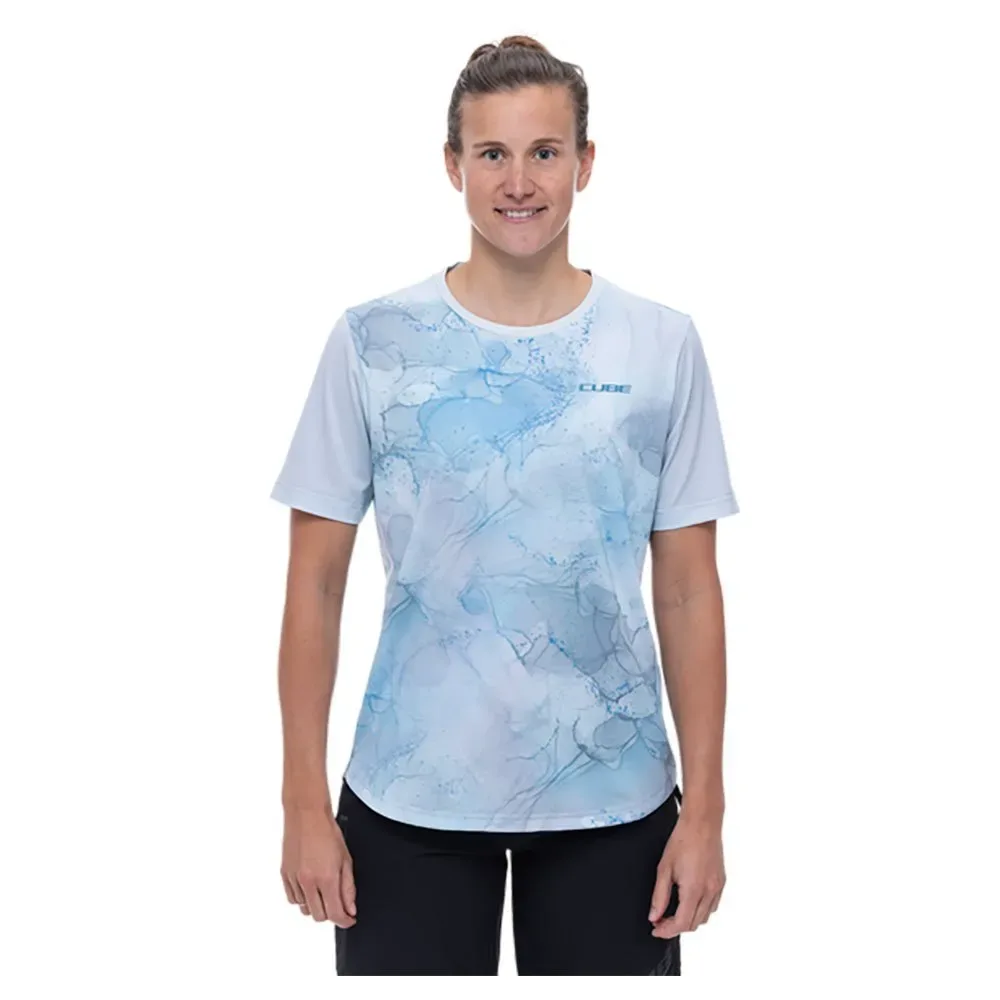 Maglia Da Enduro A Maniche Corte Atx Marble - CUBE - FashionsVida