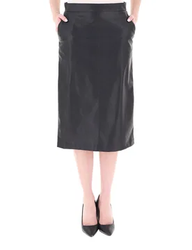 Pinko Gonna in similpelle NERO 44 - PINKO - FashionsVida