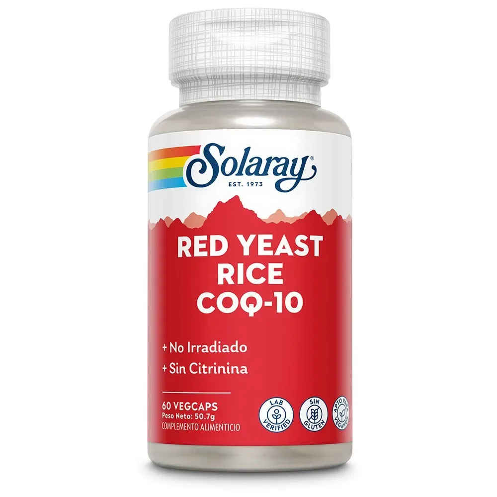Riso Rosso Fermentato Plus Q10 60 Unità Red - Solaray - FashionsVida