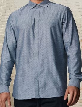 Camicia in cotone - grigio chiaro