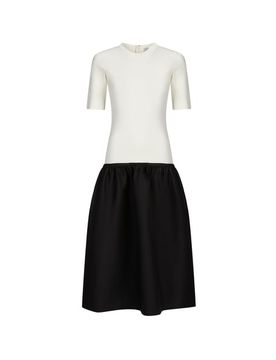Toteme Robe longue en laine et soie