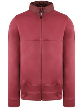 Paia Mens Oxblood Track Jacket - Burgundy - Size X-Small - Weekend Offender - FashionsVida