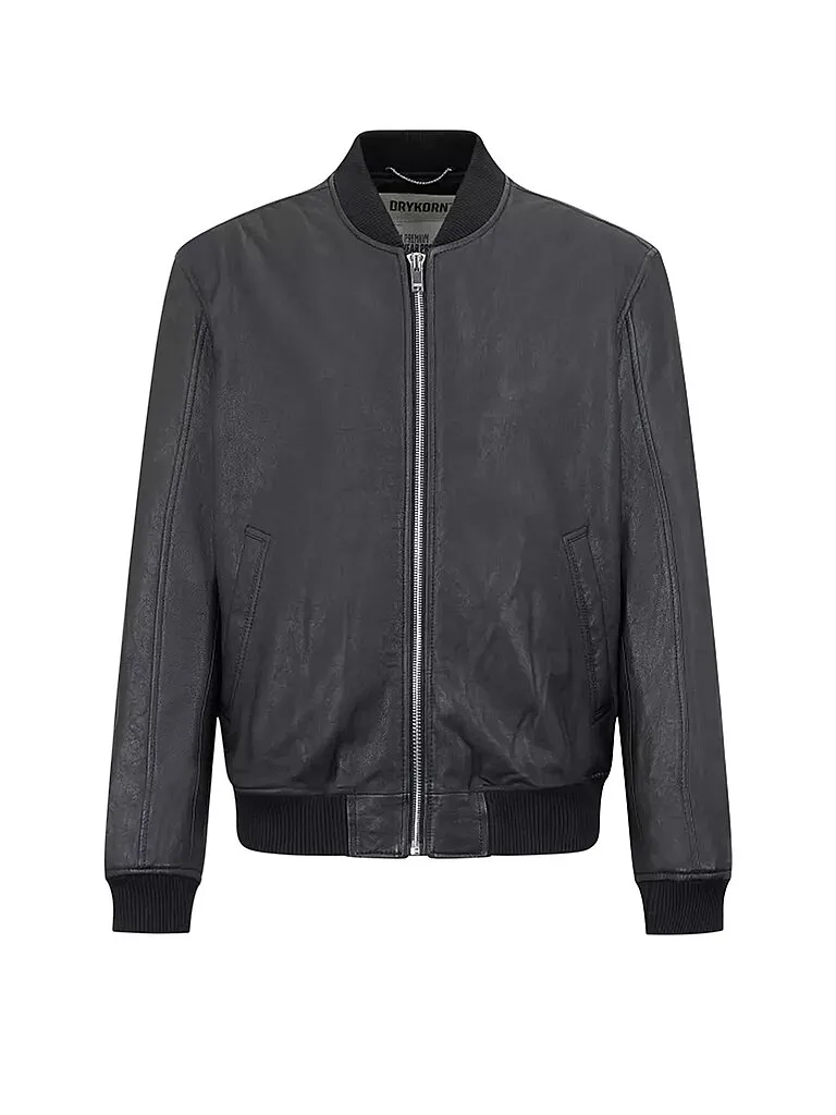 Chaqueta de cuero negro 54 - Drykorn - FashionsVida