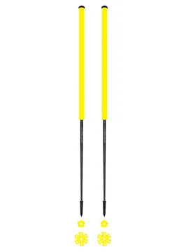 Skitourenstöcke – Unisex – Les Bâtons d'Alain – 2026 Citron Größe 135 cm Gelb - Les batons d'Alain - FashionsVida