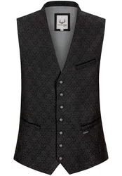Trachtenweste Piero (schwarz, Gr. 54) von Classics für Herren, Oberteile, 70% Polyamid, 15% Baumwolle, 15% Viskose