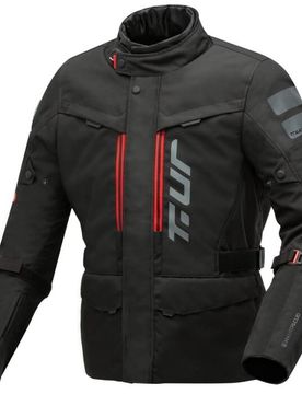 Giacca Moto T-UR CANYON HYDROSCUD® Nero Rosso taglia L