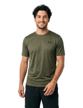 T-shirt à Manches Courtes Tech Vent Marine OD Green / Black XL - Under armour - FashionsVida