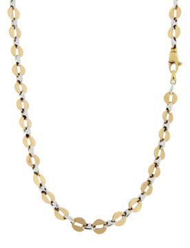 Collana Uomo Oro Giallo Bianco GL101085