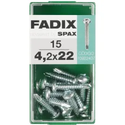 Tornillo Roscachapa Cabeza Redonda Ø4,2 x 22 mm - Caja 15 Uds