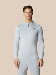 Pinnacle Lvs 1/4 Zip Top - Mid Grey MID GREY/ GUNMETAL L male
