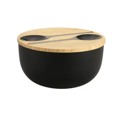 Kesper Salatschale schwarz natur