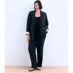 Pantalón traje de mujer fluido