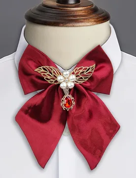 Men's Bow Ties for Wedding Suit British Korean Style College Shirt Accessories Women's Pearl Rhinestone Bowtie Collar Start - Aliexpress - FashionsVida