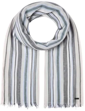 Light Stripes Summer Scarf by - denim - Female - Size: One Size - Bugatti - FashionsVida