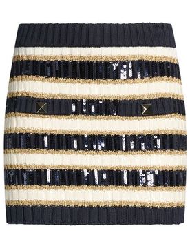 Minirock Damen Marineblau L Damen