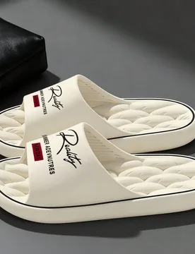 Nuevas sandalias de moda de punta abierta para hombres, de material EVA con suela blanda, cómodas y transpirables, negras para uso casual diario, ade - Shein - FashionsVida