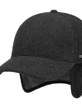 Vaby Ear Flaps Cap by - anthracite - Size: S (54-55 cm) - Stetson - FashionsVida