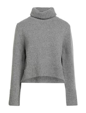 Rollkragenpullover Damen Grau S Damen