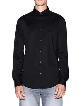 Herren Hemd Schwarz 504014