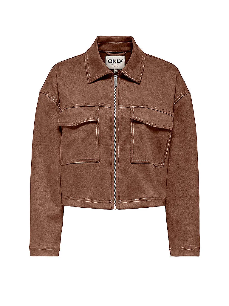 Giacca in similpelle ONLSTINA marrone S - Only - FashionsVida