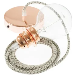 Cables Lampe Suspendue Pendel Pour Abat-jour Rd64 Lozenge 50 Cm Anthracite / Copper One Size