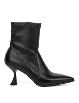 Stivaletto In Pelle Elasticizzato