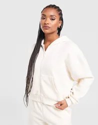 Cropped Hoodie Damen - Damen, Cremefarben - female - Size: XS