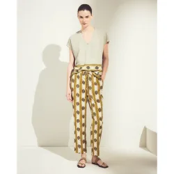 Pantalón pijamero de mujer con print