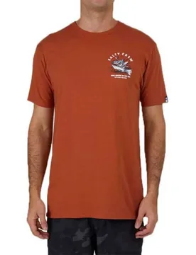 T-shirt à Manches Courtes Hot Rod Shark Premium Rust 2XL - Salty Crew - FashionsVida