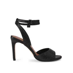 Womens Brixton Ankle Strap Sandals - Black Fabric - Size Uk 3