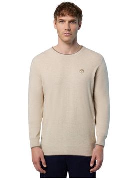 Maglione pullover beige in misto cashmere 699775