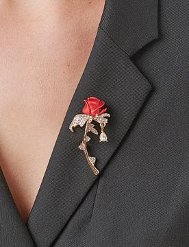Pagen Brosche "Rose"