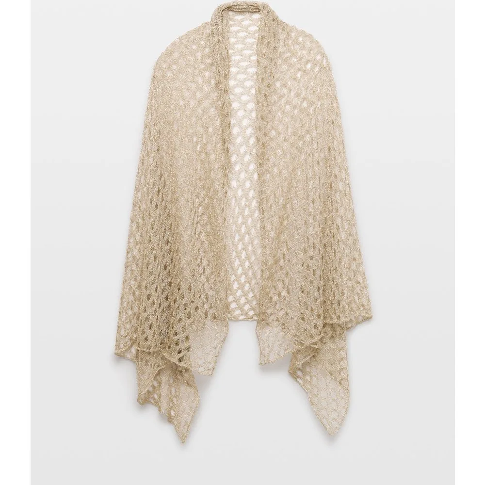 Toquilla cuadrada dorada - Stella Rittwagen - FashionsVida