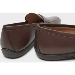 Mocasines driver de hombre de piel con antifaz ancho especial