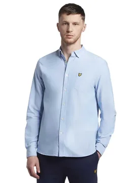 Camicia A Maniche Lunghe Regular Fit Light Weight Oxford Riviera L - Lyle & Scott - FashionsVida