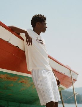 Bermuda A Righe Jogger