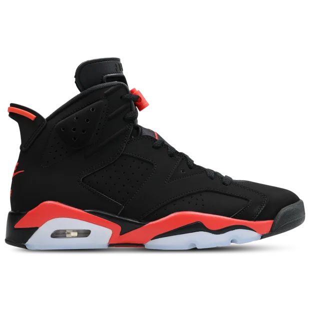 Retro 6 Men's Sneakers - Black - Size 7 - Leather - Black - Size: 7 - Jordan - FashionsVida