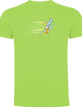 Maglietta A Maniche Corte Speed Of Light Light Green M - Kruskis - FashionsVida
