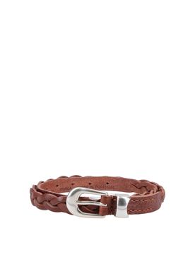 Cintura in pelle intrecciata