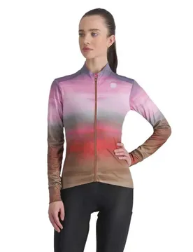 Maglia A Maniche Lunghe Flow Supergiara Thermal Cayenna Red Pink
